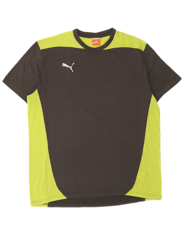 T-shirt Puma da uomo Top XL grigia a blocchi di colore
