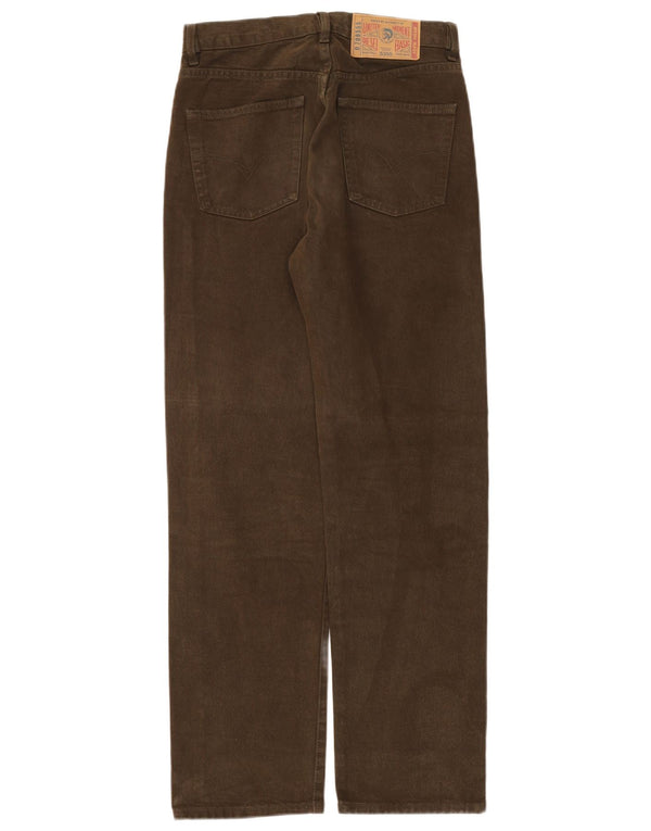 Jeans dritti da uomo Diesel W29 L31 cotone kaki