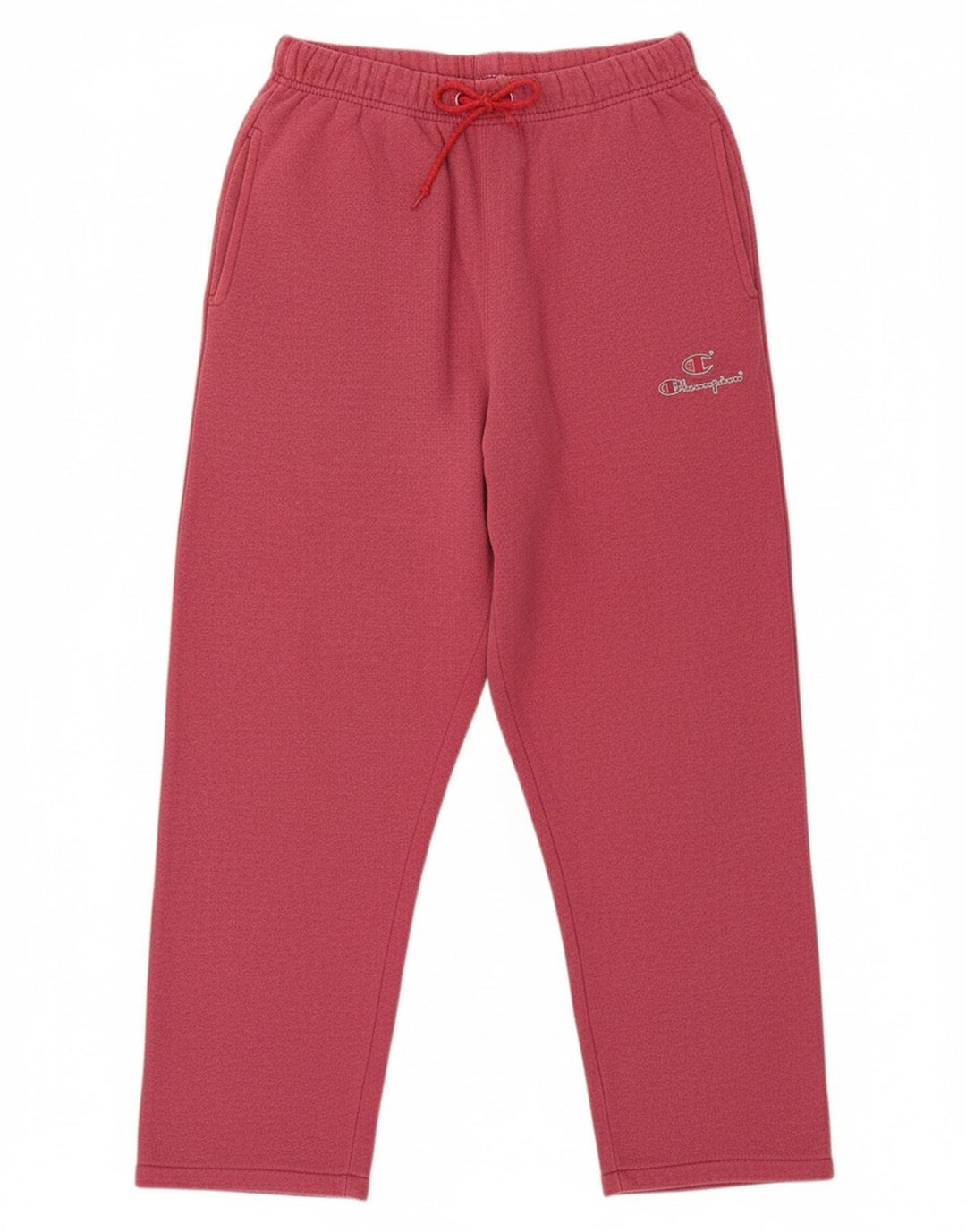 CHAMPION Womens Tracksuit Trousers UK 14 Medium  Red Cotton