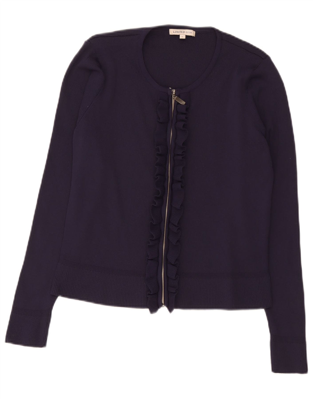 Maglione cardigan da donna Marks & Spencer UK 14 Poliammide medio blu navy