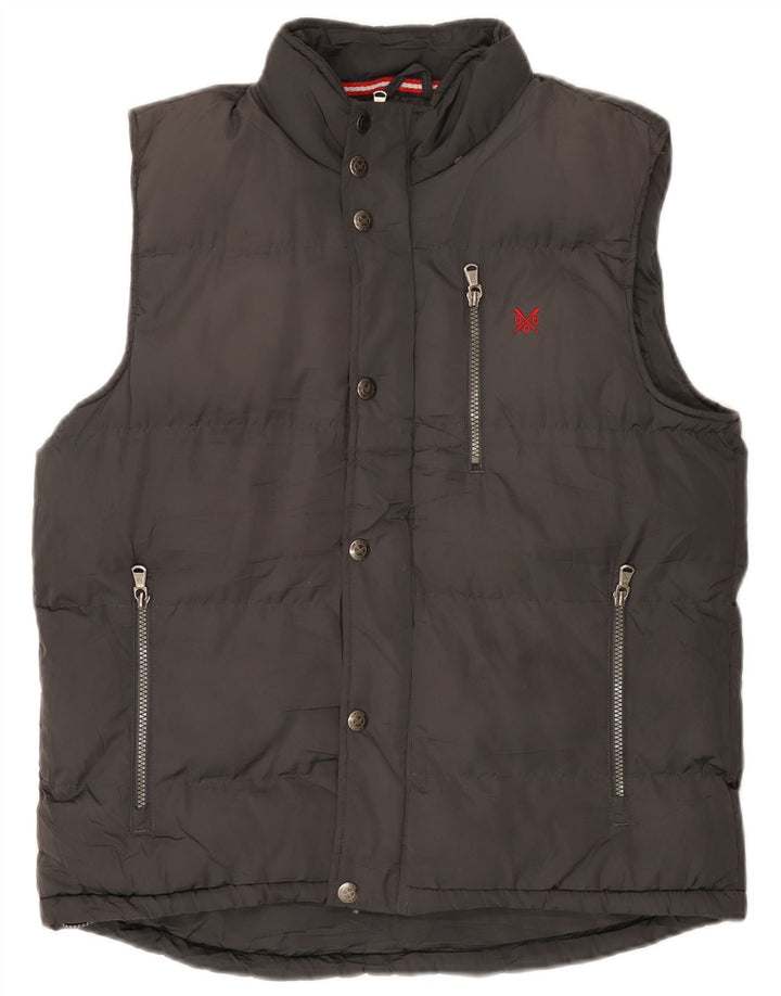 Crew Clothing Gilet imbottito da uomo UK 38 Poliestere grigio medio