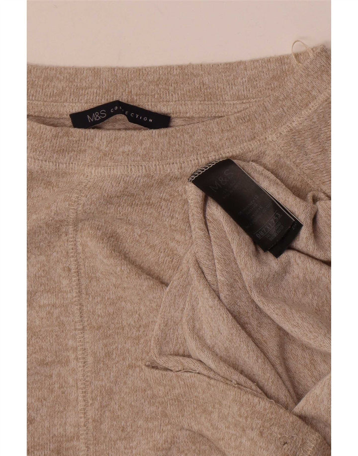 T-shirt da donna Marks & Spencer Top UK 12 Viscosa beige medio