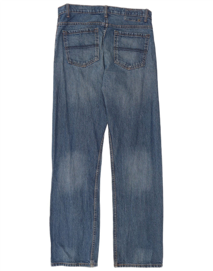 Jeans dritti da uomo Marks & Spencer Blue Harbour W32 L33 cotone blu