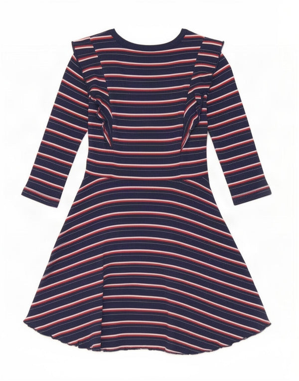 Abito a trapezio per ragazze Tommy Hilfiger 6-7 anni piccolo a righe blu navy