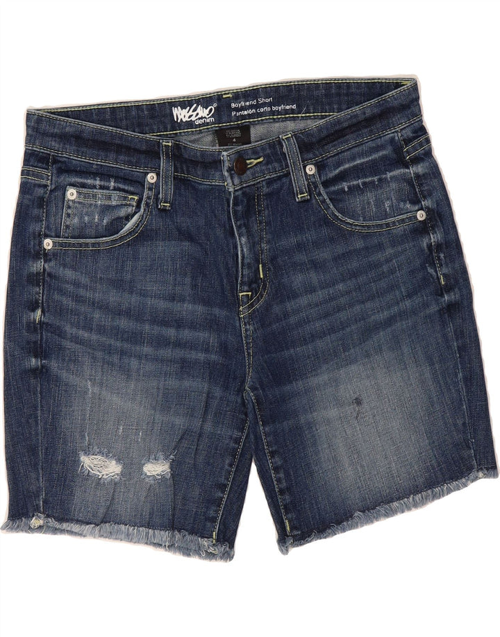 MOSSIMO Womens Boyfriend Denim Shorts US 4 Small W27  Blue Cotton Vintage Mossimo and Second-Hand Mossimo from Messina Hembry 