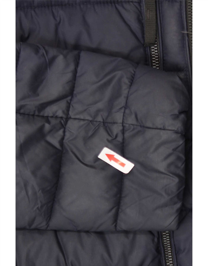 Calvin Klein Giacca imbottita da uomo UK 40 Large Navy Blue Nylon