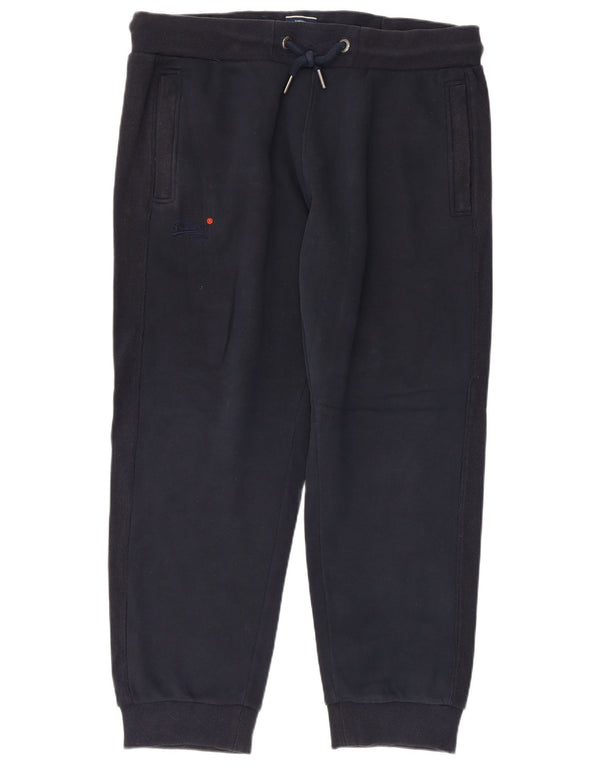 Pantaloni da tuta da uomo Superdry Joggers 2XL Cotone blu navy