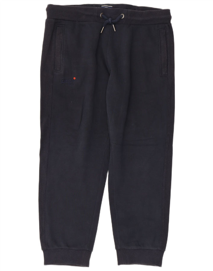 Pantaloni da tuta da uomo Superdry Joggers 2XL Cotone blu navy