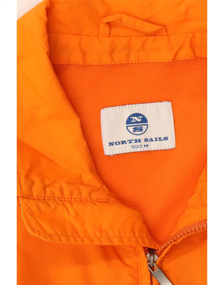 NORTH SAILS Mens Bomber Jacket UK 38 Medium Orange Polyamide Vintage North Sails and Second-Hand North Sails from Messina Hembry 