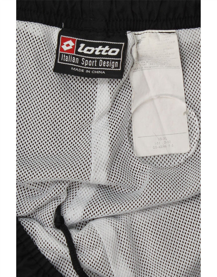 Pantaloni da tuta da uomo Lotto UK 42/44 XL Poliestere nero