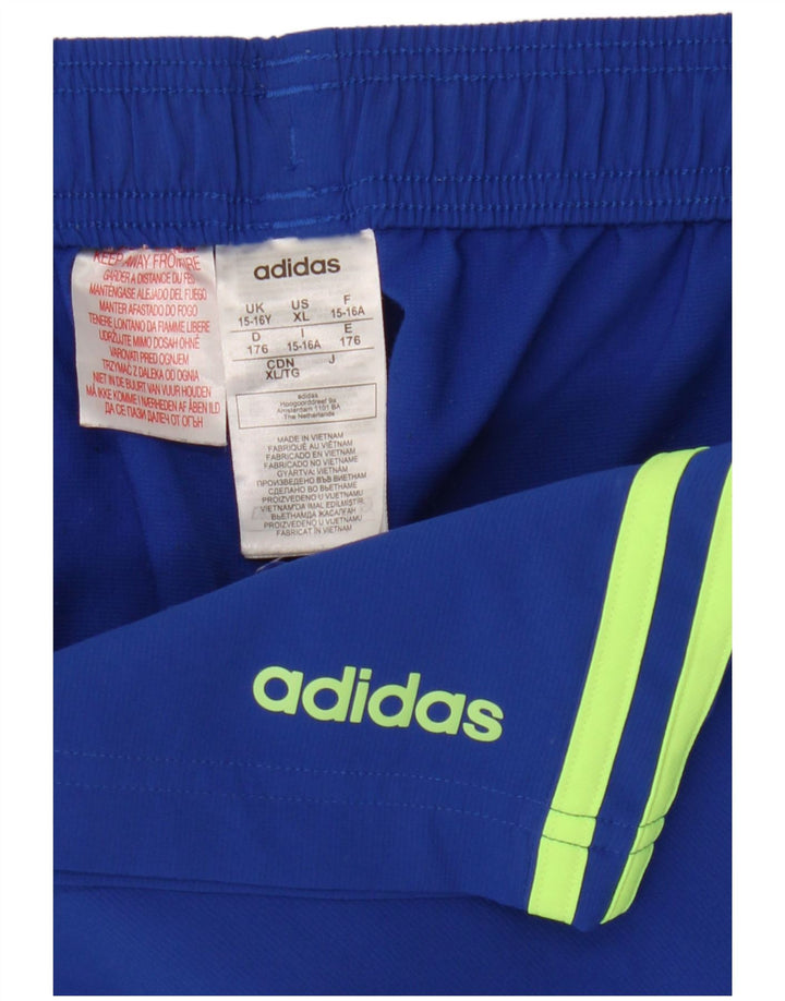 Pantaloncini sportivi Adidas da bambino 15-16 anni in poliestere blu