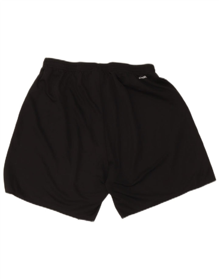 Pantaloncini sportivi Adidas Climalite da uomo grandi in poliestere nero