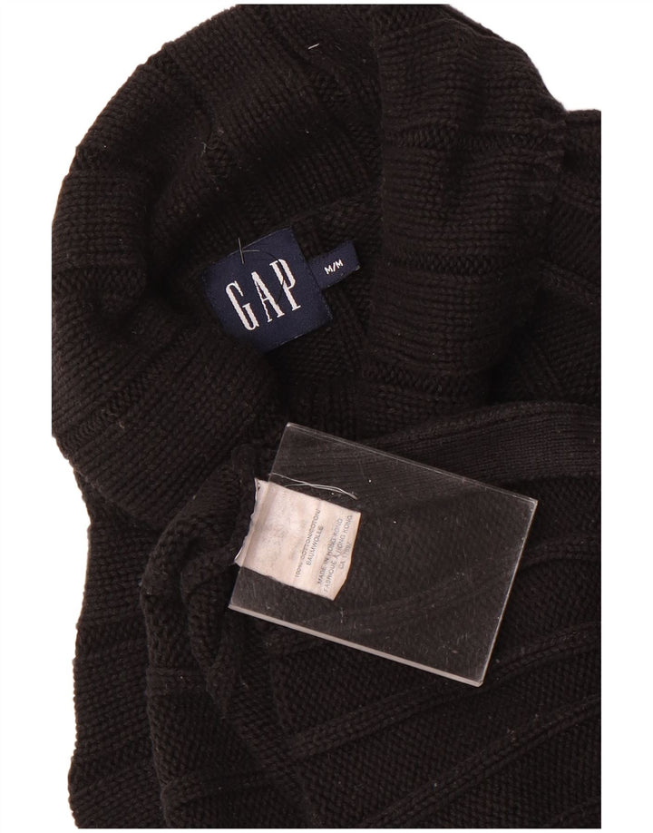 Maglione maglione a collo alto da donna Gap UK 14 cotone nero medio