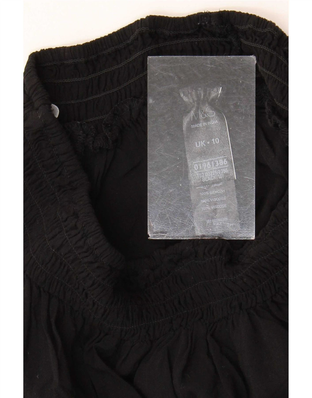 Pantaloni Harem da donna Marks & Spencer UK 10 Small W26 L26 Viscosa nera