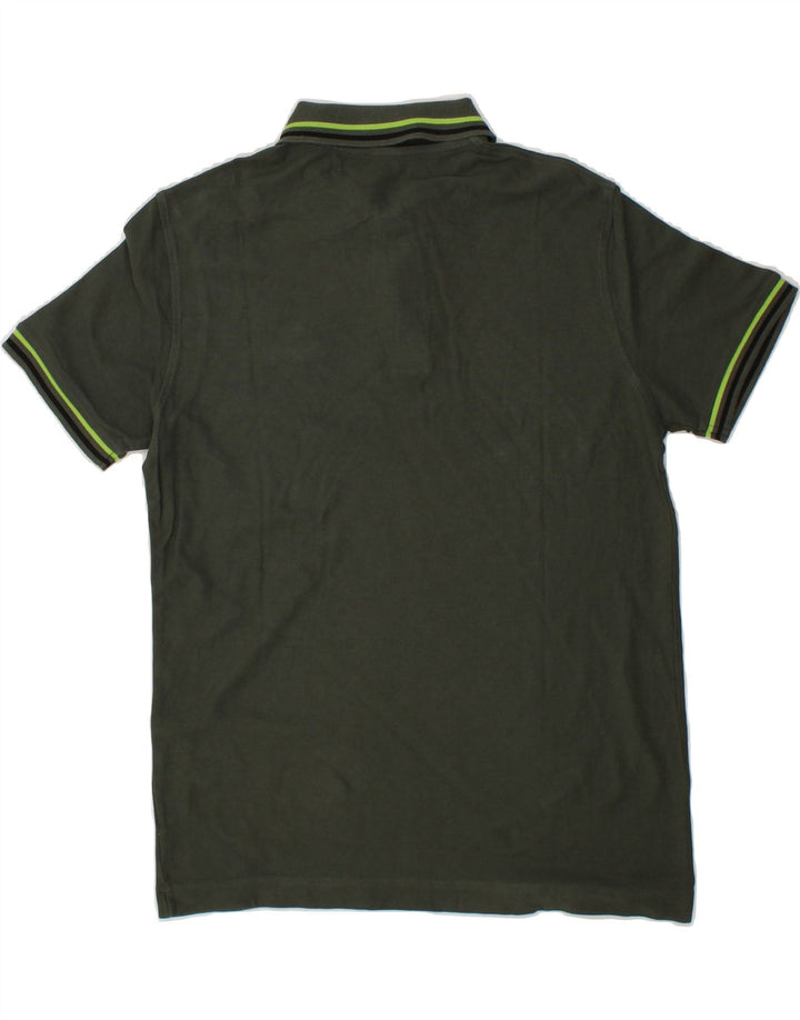 LOTTO Mens Polo Shirt Medium Green Cotton Vintage Lotto and Second-Hand Lotto from Messina Hembry 