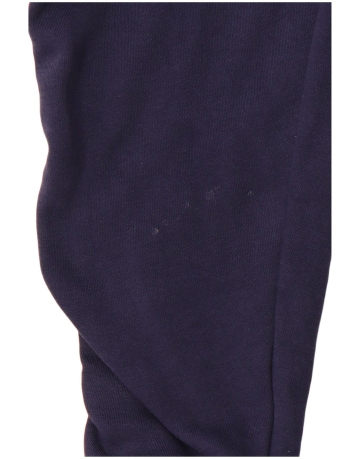 Felpa con cappuccio grafica da uomo Nike Large in cotone blu navy