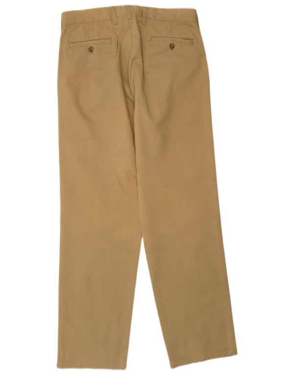 Pantaloni chino dritti da uomo Armani UK 36 Small W29 L30 Cotone beige