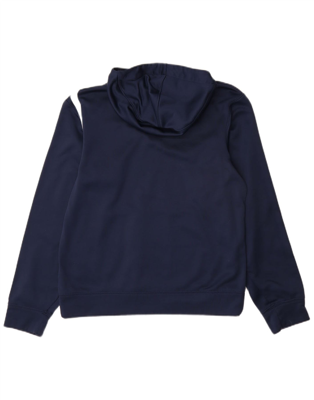 NIKE Felpa con cappuccio grafica Dri Fit da uomo, piccola, in poliestere blu navy