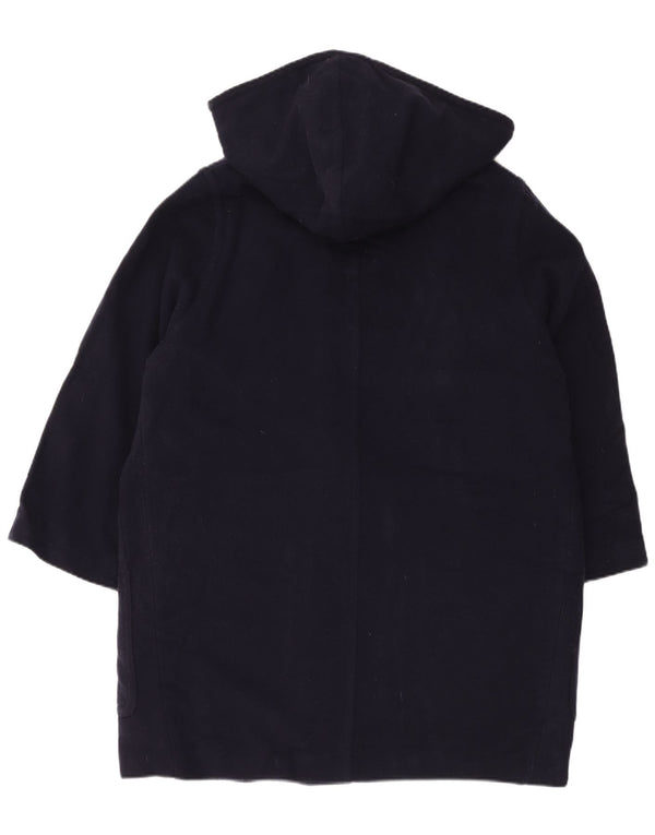 LAURA ASHLEY Montgomery oversize con cappuccio da donna UK 14 Large Blu Navy