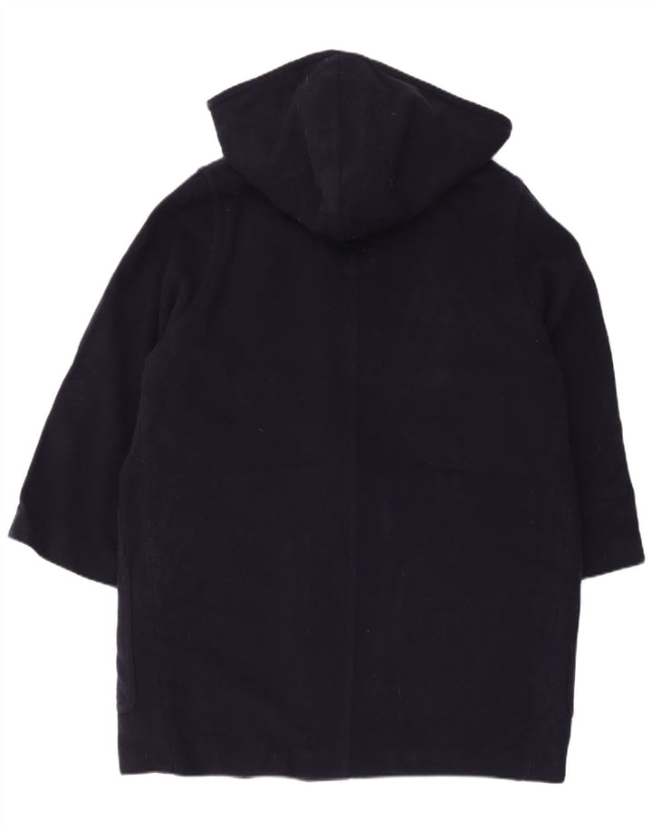 LAURA ASHLEY Montgomery oversize con cappuccio da donna UK 14 Large Blu Navy