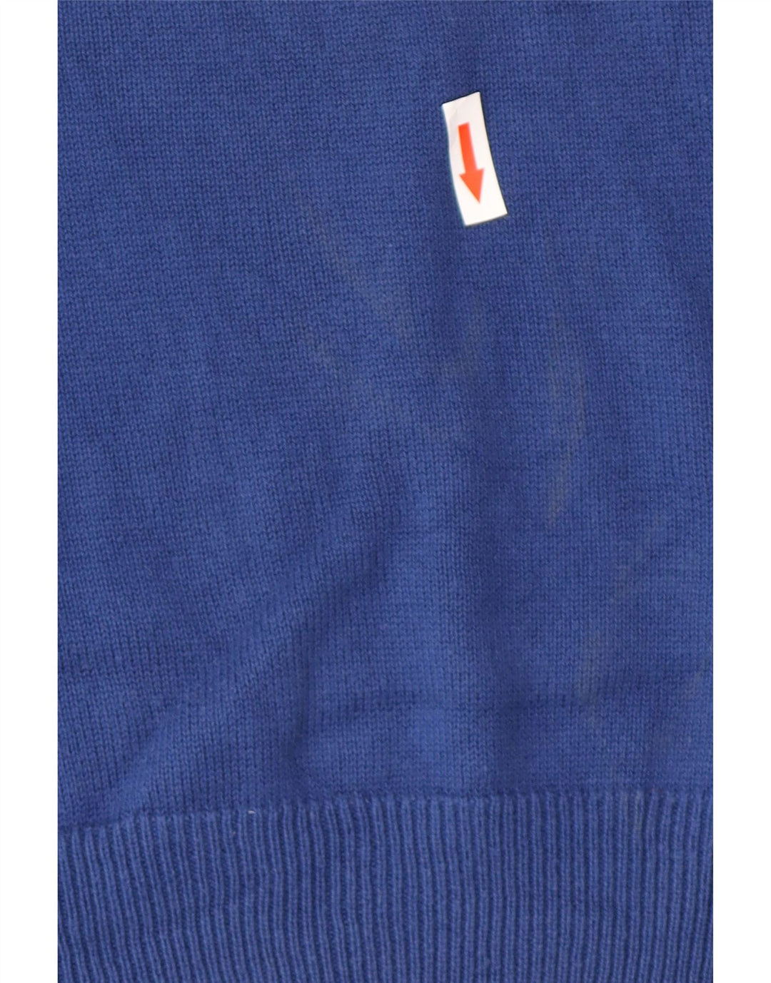 Maglione da uomo Marks & Spencer vestibilità regolare con scollo a V grande cotone blu