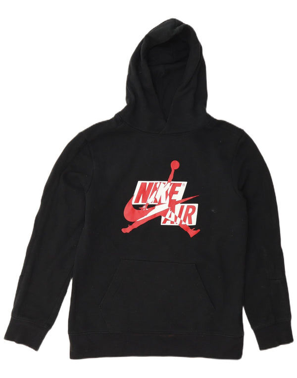 Felpa con cappuccio grafica Jordan da ragazzo 13-14 anni XL in cotone nero