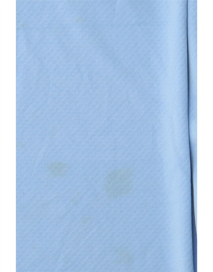 Maglia da tuta da uomo Puma con zip e collo, piccola, in poliestere a blocchi di colore blu