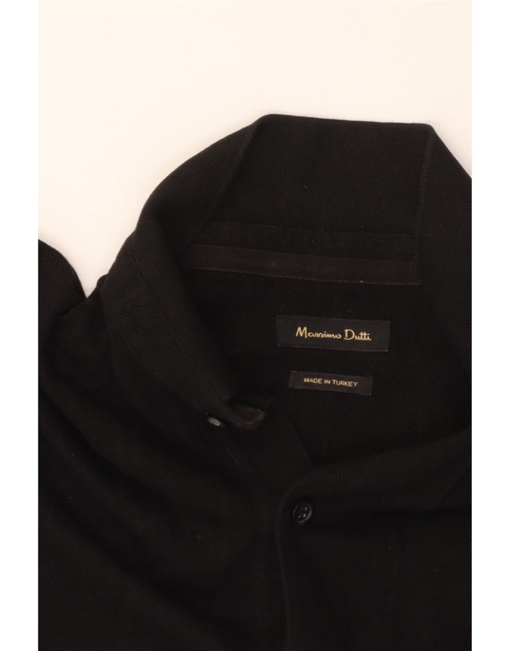 Polo da uomo MASSIMO DUTTI media nera
