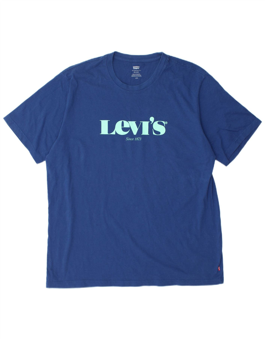 T-shirt grafica rilassata da uomo LEVI'S Top grande blu navy