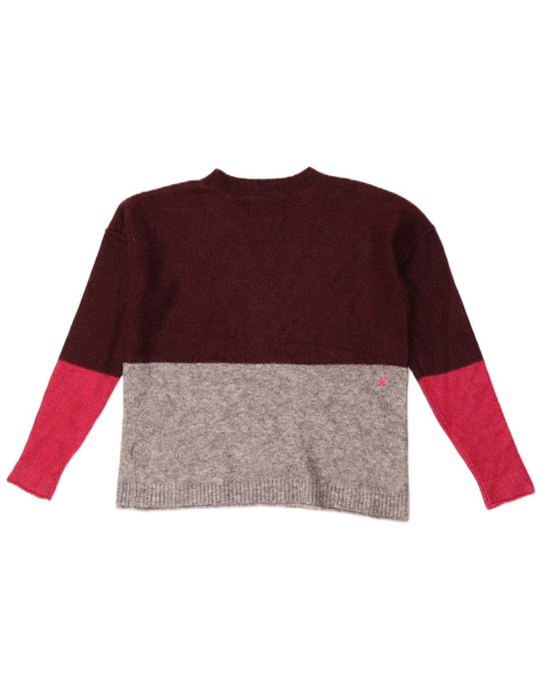 Maglione corto girocollo da donna di White Stuff UK 10 piccolo bordeaux