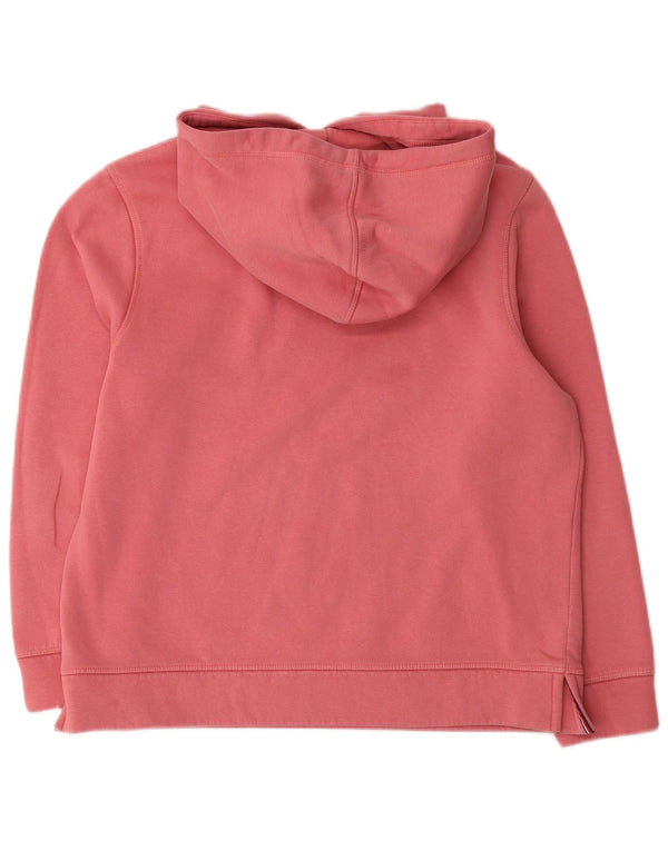Maglione con cappuccio grafico da donna Tommy Hilfiger UK 14 cotone rosa medio