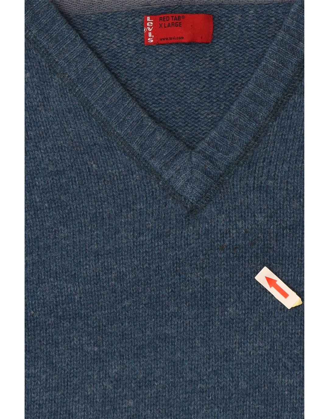 Maglione LEVI'S da uomo con scollo a V XL in lana blu