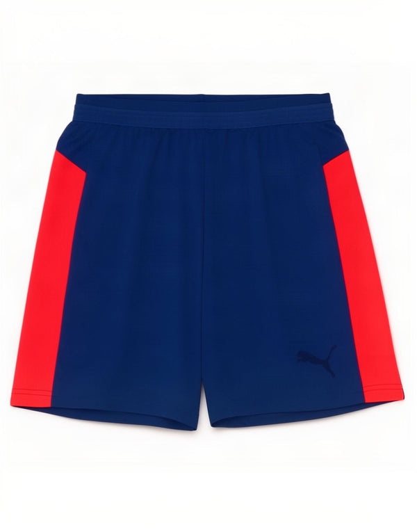 Pantaloncini sportivi da uomo Puma Small blu in poliestere color block