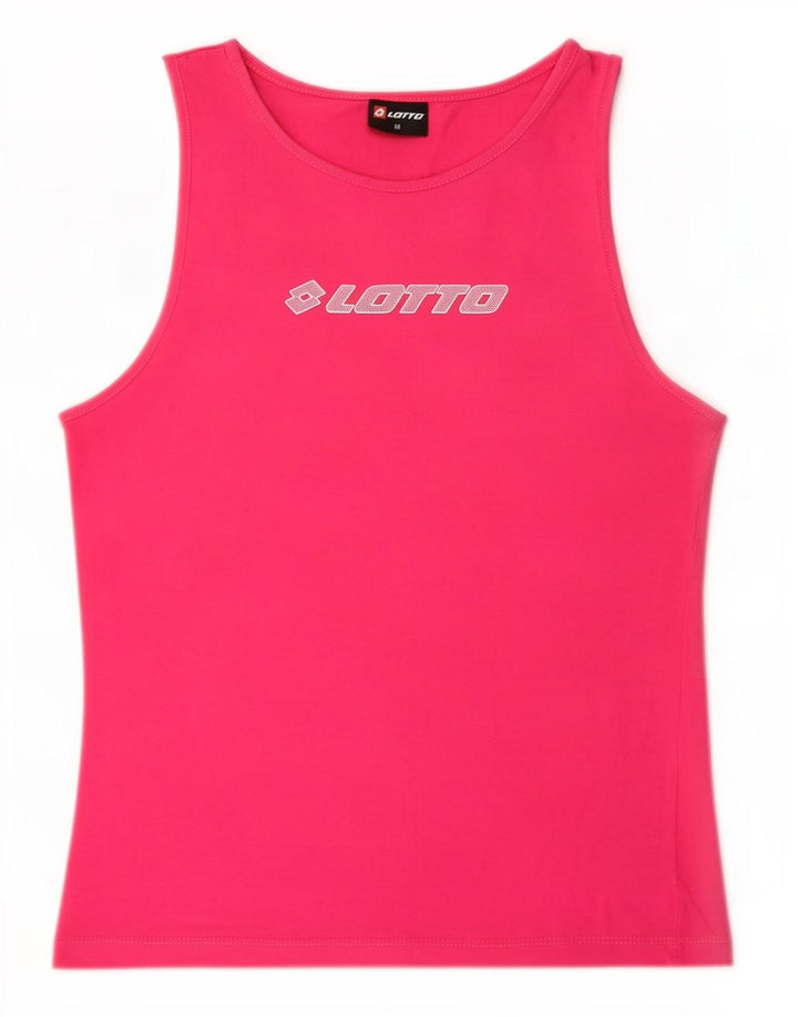 Canotta grafica da donna Lotto UK 12 Cotone rosa medio