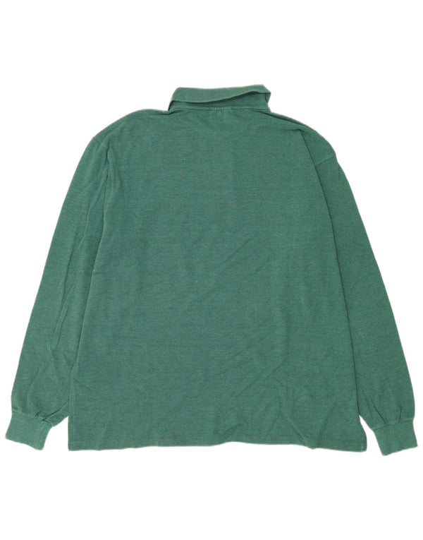 Polo da uomo a maniche lunghe Lacoste taglia 8 3XL cotone verde