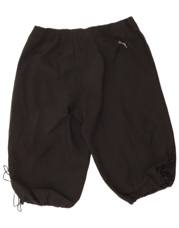 Pantaloncini sportivi grafici da uomo Puma grandi in poliestere nero
