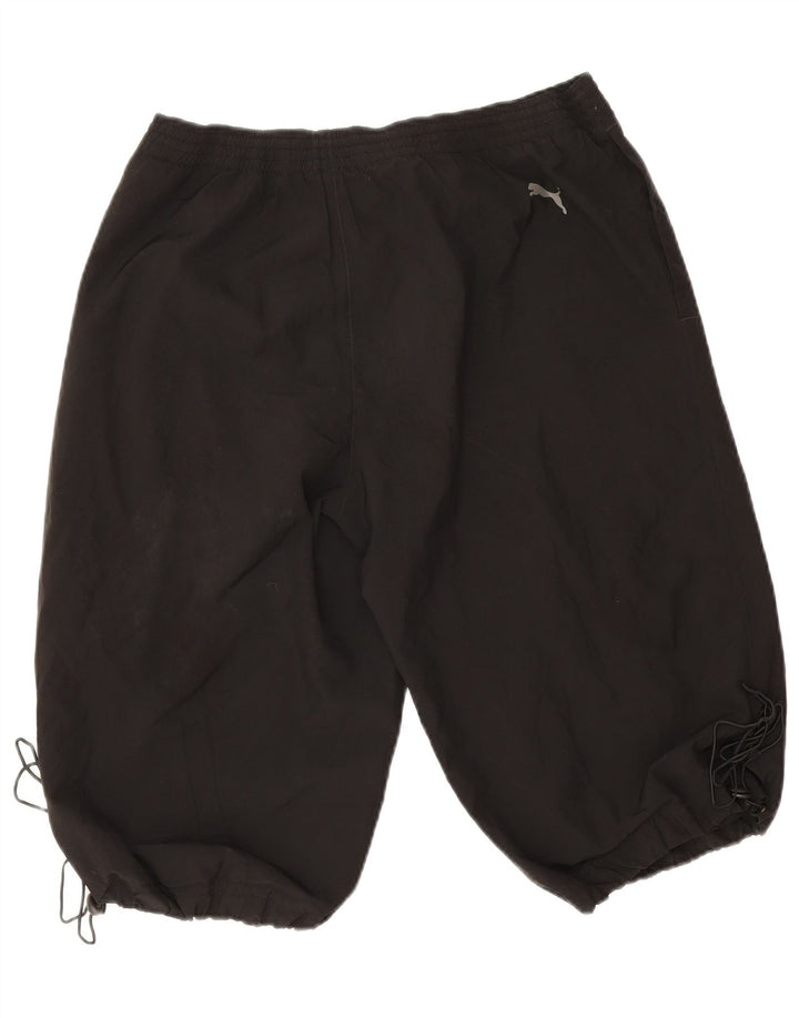 Pantaloncini sportivi grafici da uomo Puma grandi in poliestere nero