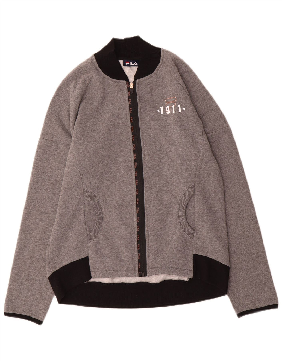 Giacca da ginnastica da donna con vestibilità regolare Fila UK 18 XL Grigio Colourblock