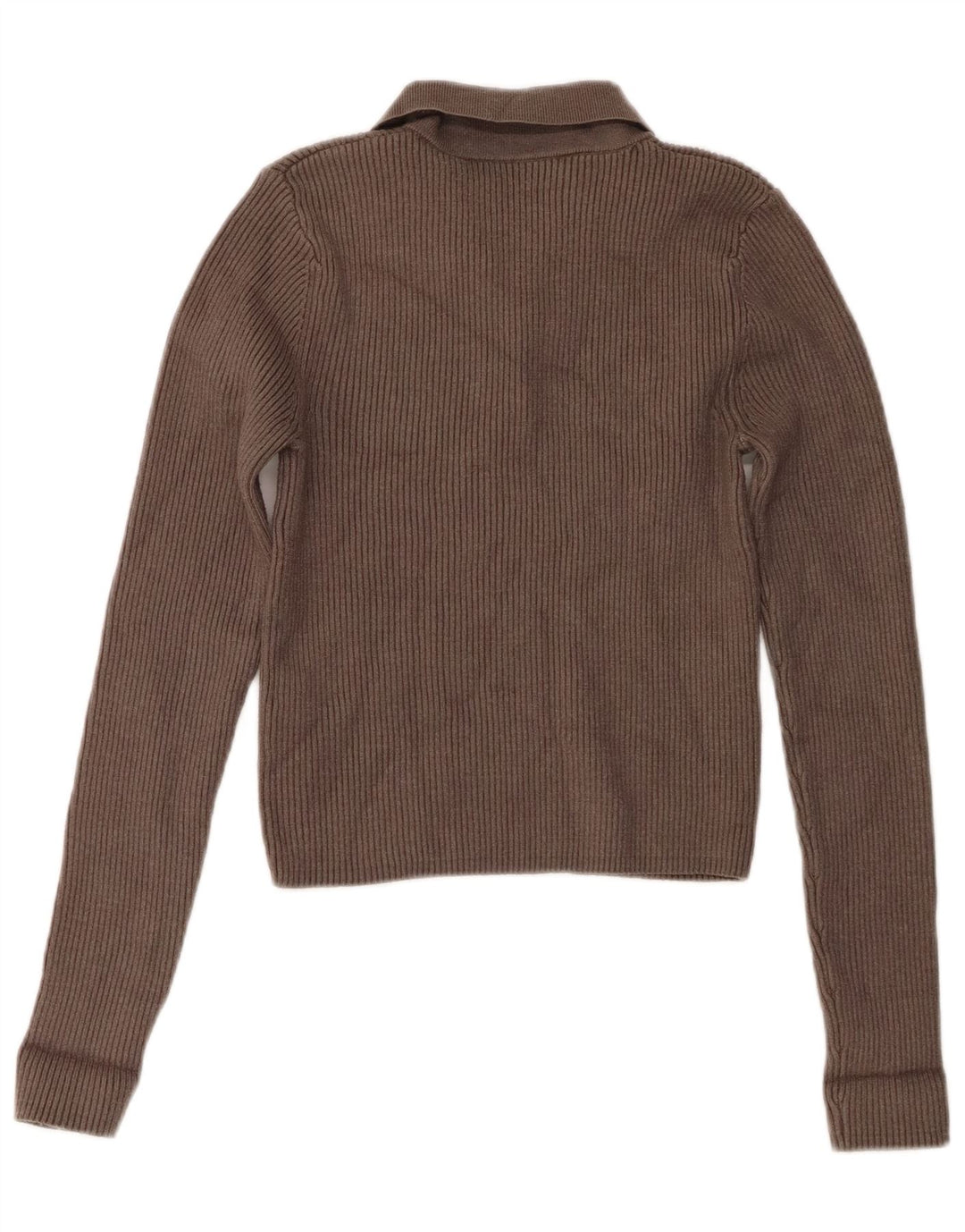 Maglione maglione collo alto da donna Zara UK 12 Viscosa grigio medio