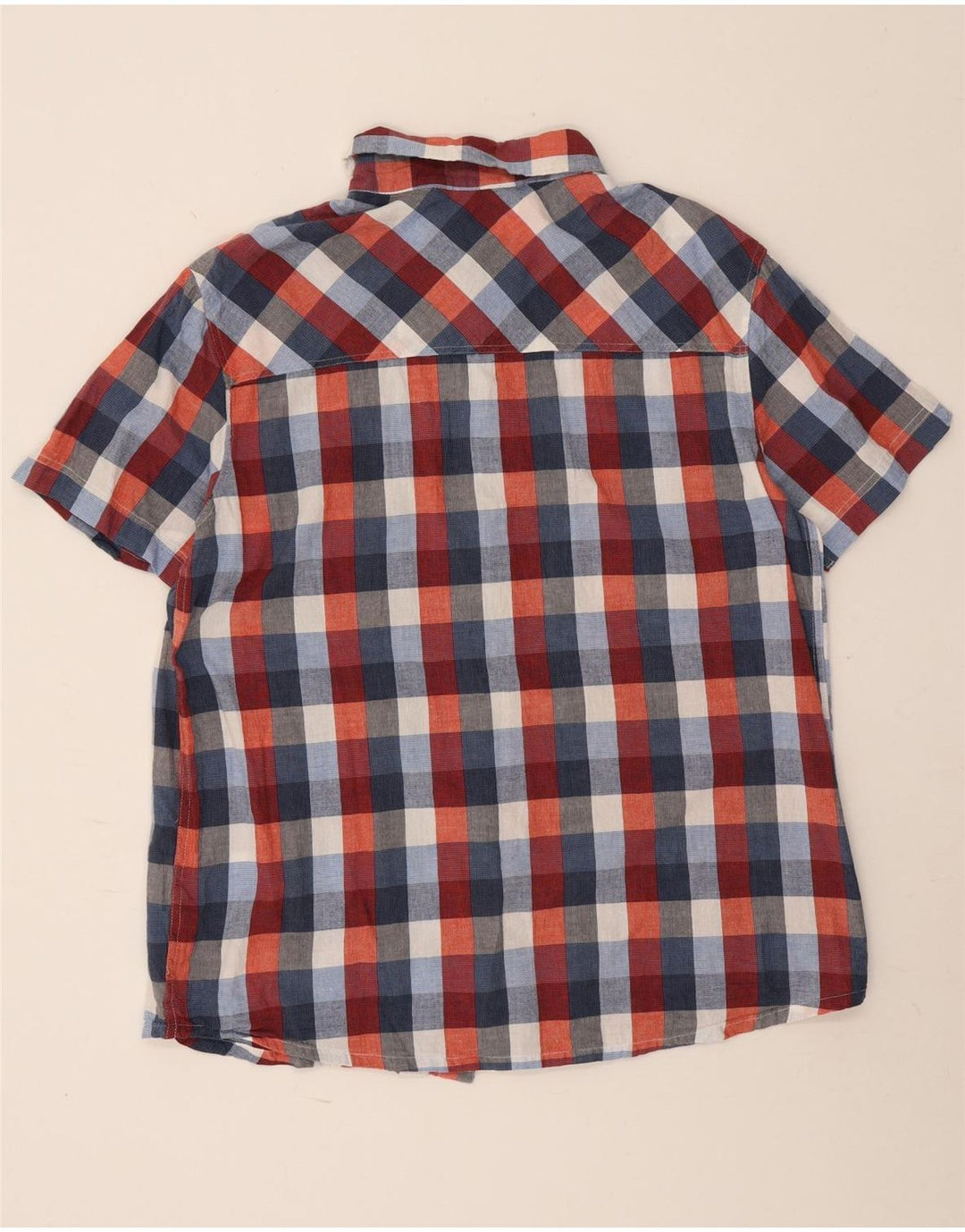 Mountain Warehouse Camicia da uomo a maniche corte grande in cotone a quadri multicolore