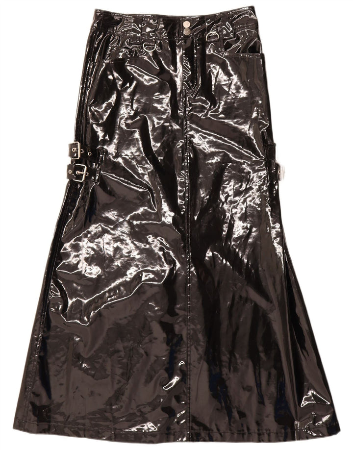 QUEEN OF DARKNESS Gonna lunga da donna a trapezio piccola W28 nera gotica