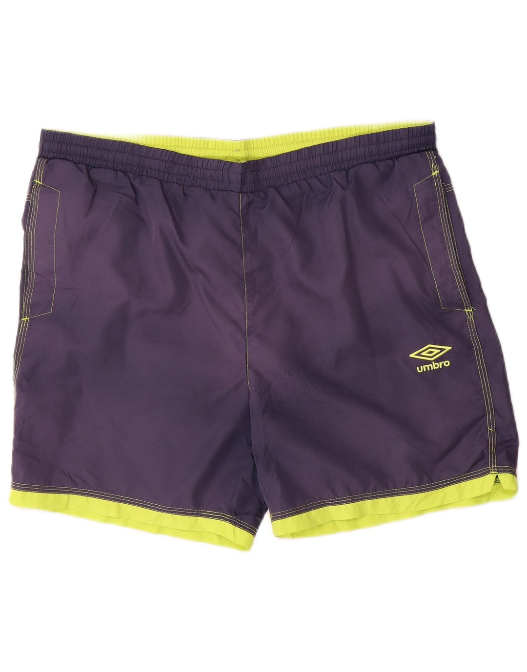 Pantaloncini sportivi da uomo Umbro medio blu navy in poliestere color block