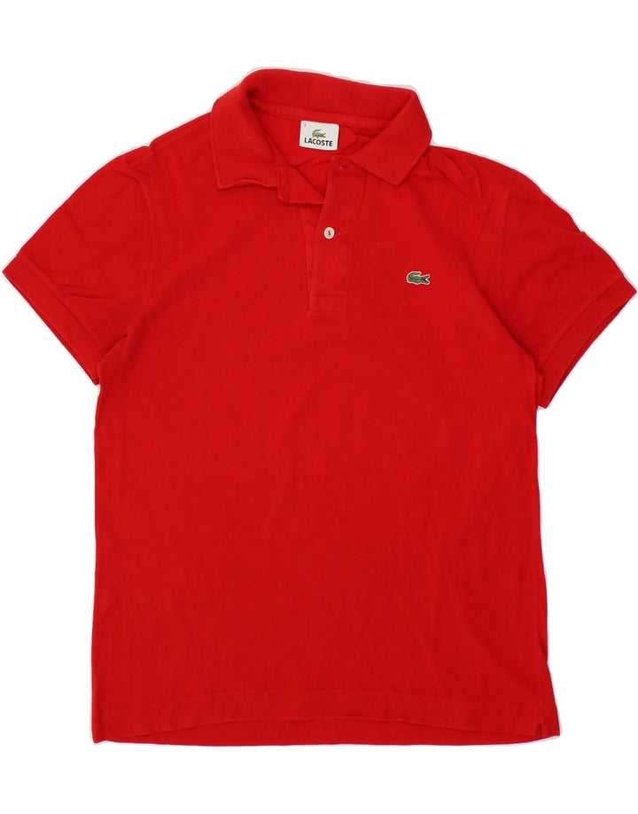 LACOSTE Mens Polo Shirt Size 3 Small Red Cotton Vintage Lacoste and Second-Hand Lacoste from Messina Hembry 