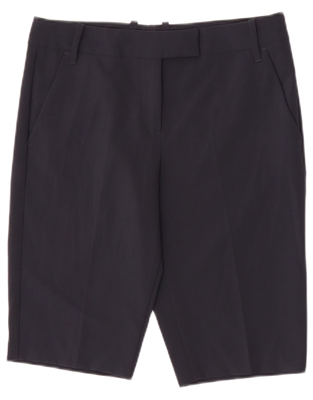 Pantaloncini chino da donna Benetton IT 40 Small W28 poliestere blu navy
