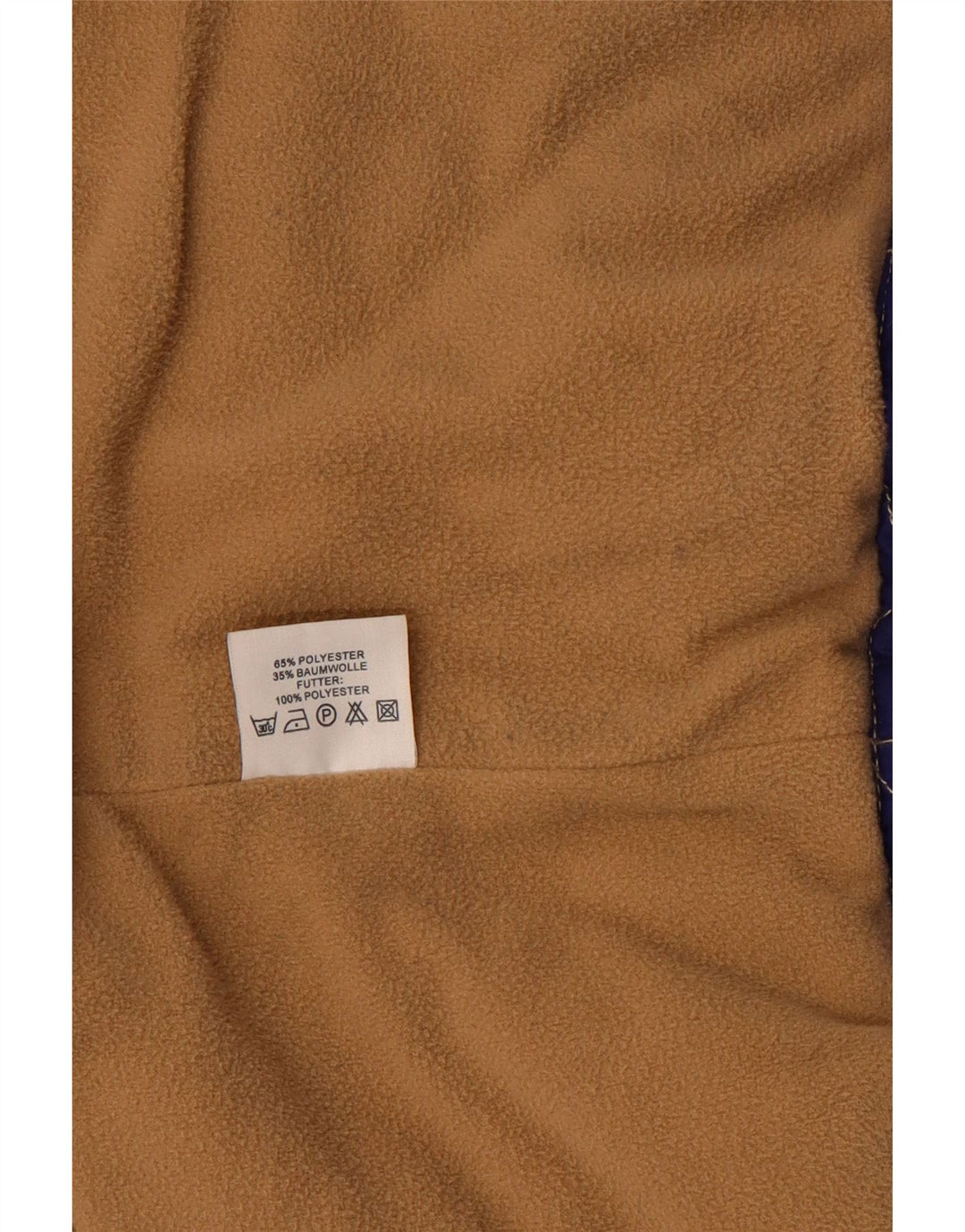 Giacca trapuntata con cappuccio vintage da uomo UK 42 XL poliestere viola