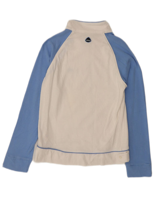 Giacca Top Tuta Adidas Bambina 11-12 Anni Media Cotone Bianco