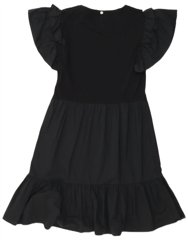 Abito a trapezio da donna Liu Jo UK 12 cotone nero medio