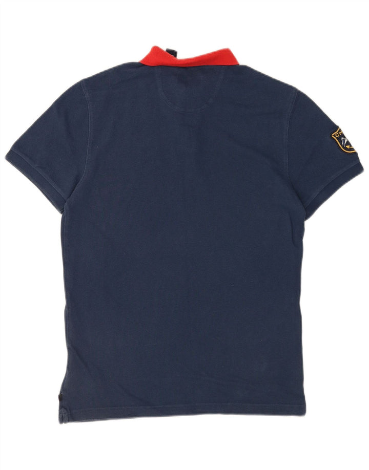 Polo da rugby da uomo CHAPS piccola in cotone blu navy