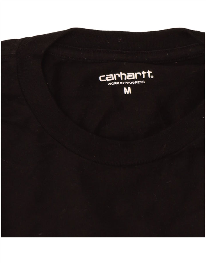 Top Carhartt da uomo a maniche lunghe in cotone nero medio