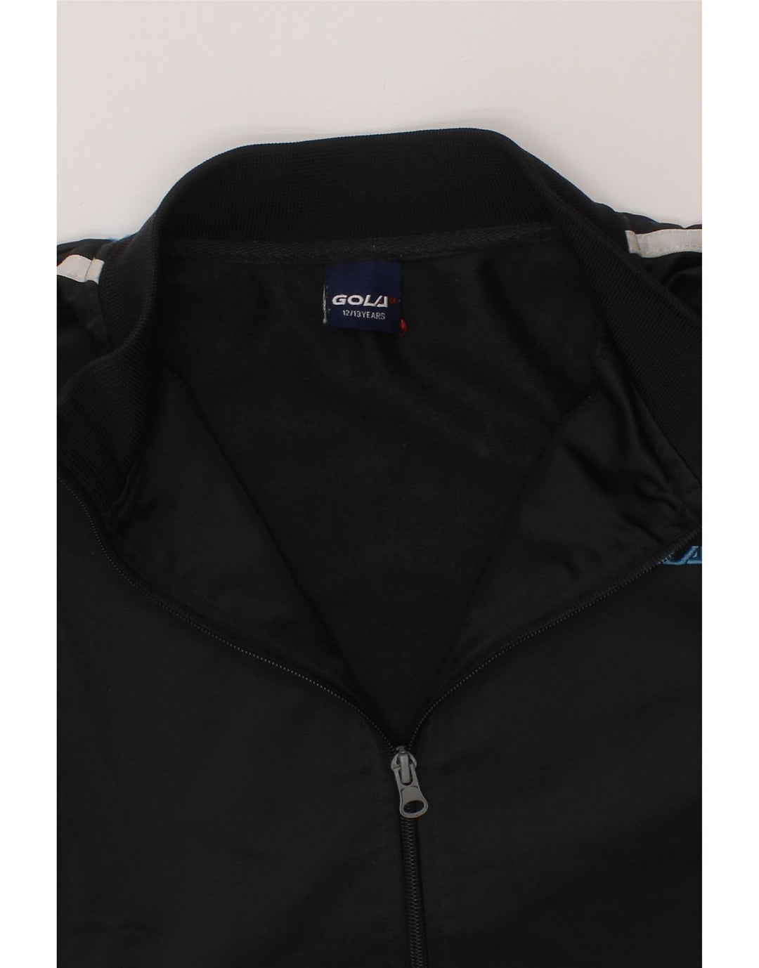 GOLA Boys Tracksuit Top Jacket 12-13 Years Black Polyester Vintage Gola and Second-Hand Gola from Messina Hembry 